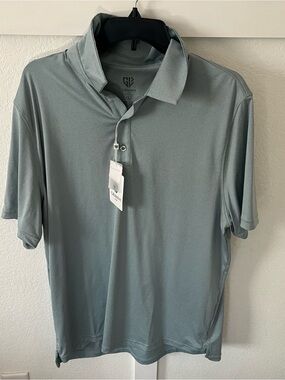Graham Luxe Men's Large Bottle Green Beck Polo Shirt NWT.